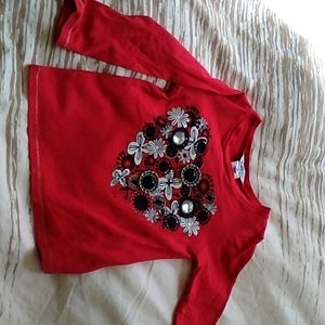 Little Marc Jacob's toddler girl's size 10 long sleeve bright pink t-shirt